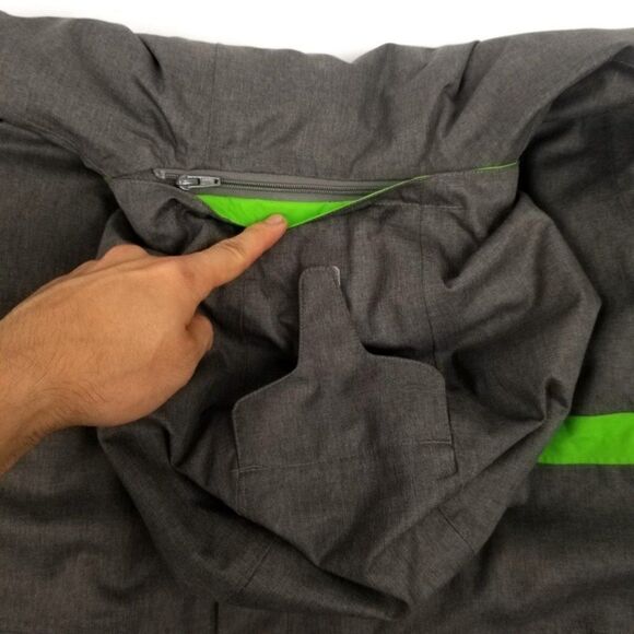 Columbia Fusion Exact Boulder Nylon Omni-Heat Waterproof Hooded Jacket Gorpcore - Picture 9 of 11